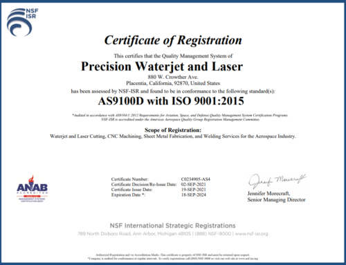 AS9100D with ISO 9001:2015